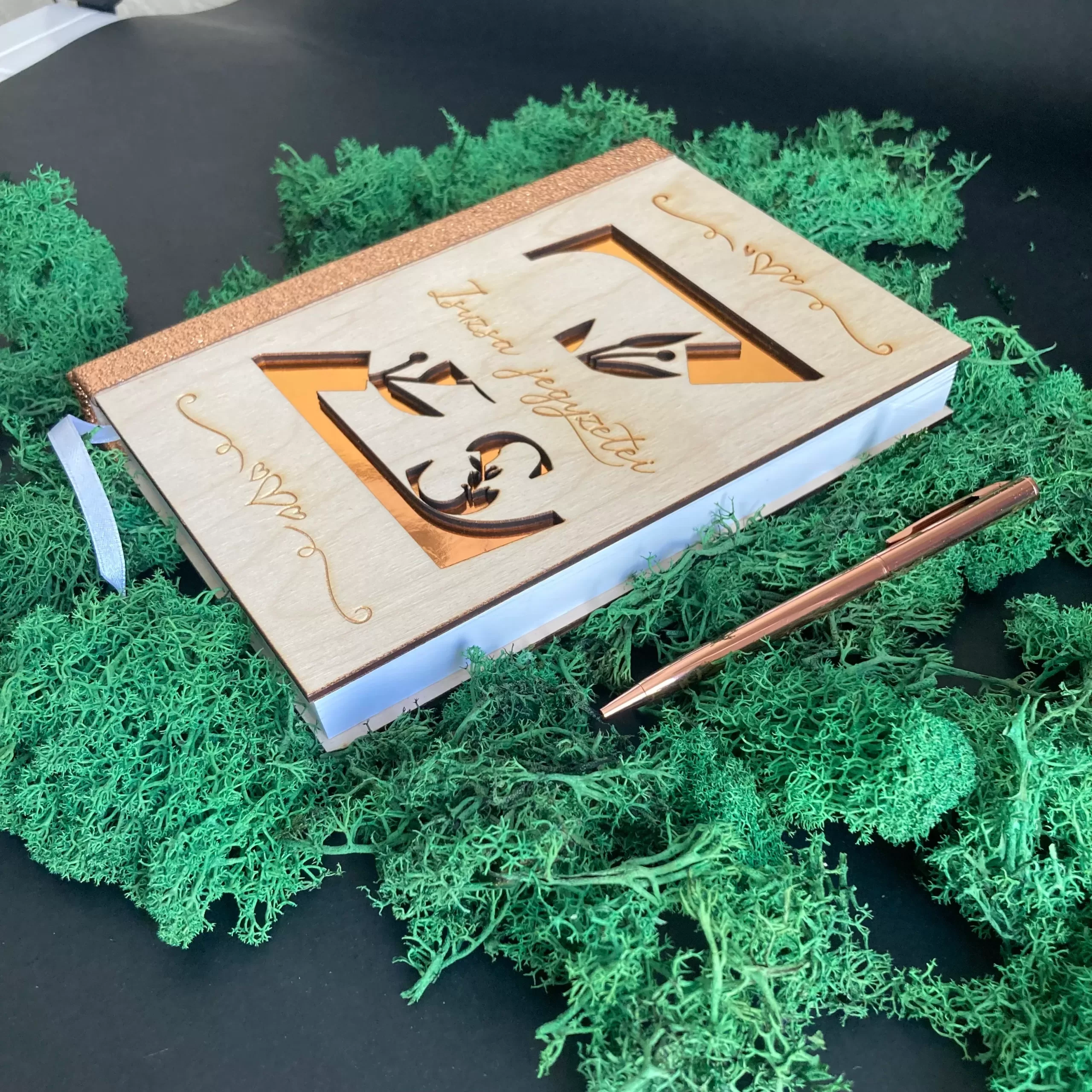 Fa Borítású Egyedi Ajándék Könyv - Image 6